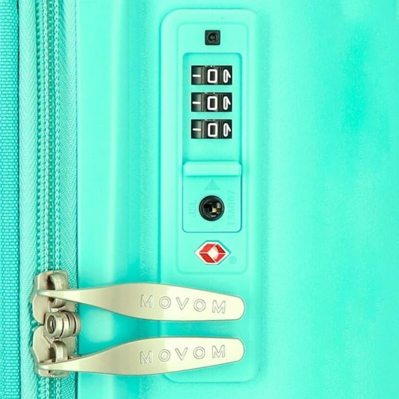 Mala de Viagem / Trolley Grande 78cm 4R Exp. MOVOM Inari Turquesa | Ref. 186.5329328