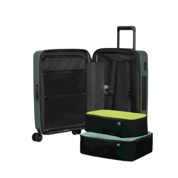 SAMSONITE Mala de Cabine / Trolley 55cm 4R Exp. Restackd Verde | Ref. 92KO600104