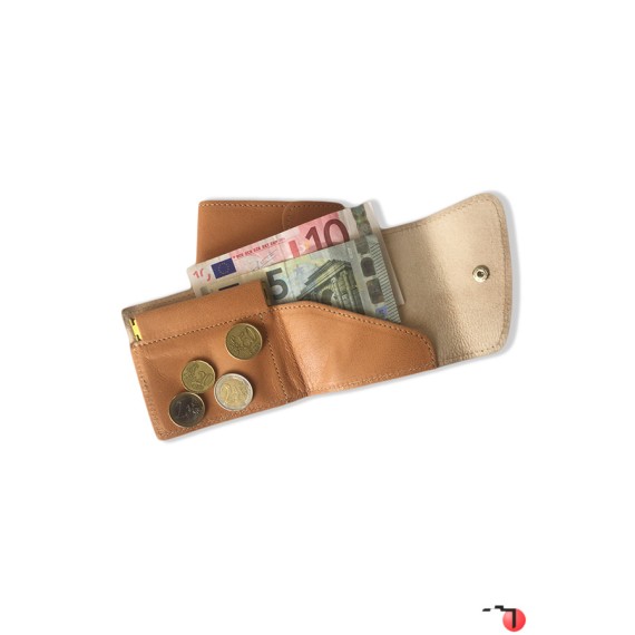 Porta-Moedas com Porta Notas Pele Natural - Ref. 39.3110