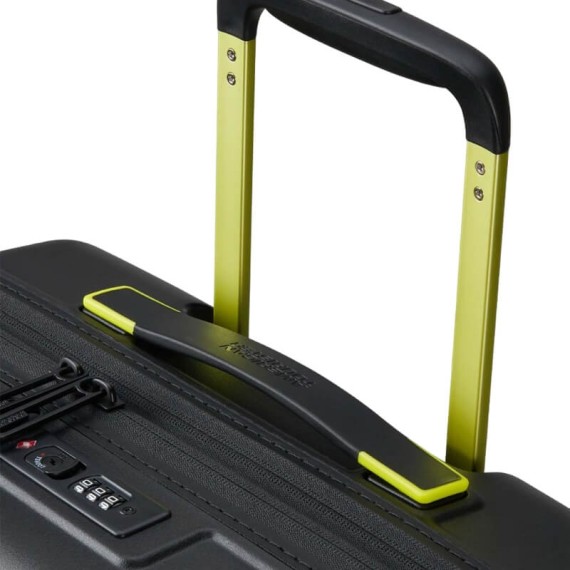 AMERICAN TOURISTER Mala de Cabine 55cm 4R Exp. Coated Hello Cabin Preto/Lima | Ref. 92MC400519