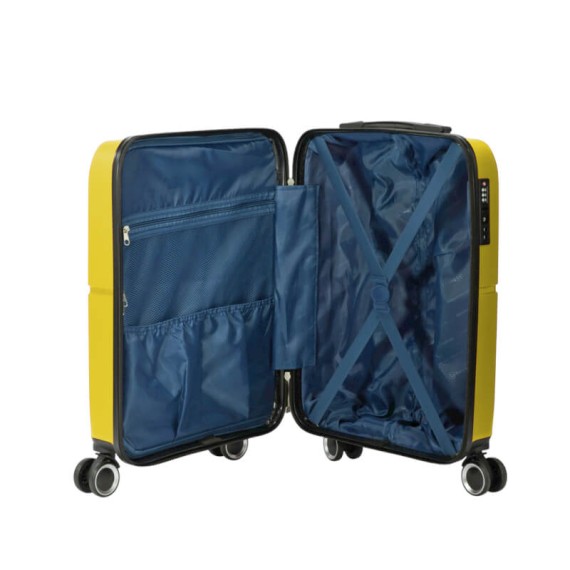 BENZI Mala de Cabine / Trolley 55cm 4 Rodas BZ5754 Amarela | Ref. 288.BZ5754AM-A