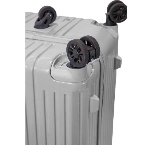 BENZI Mala de Viagem / Trolley Médio 63cm 5 Rodas BZ5790 Cinza | Ref. 288.BZ5790C-B