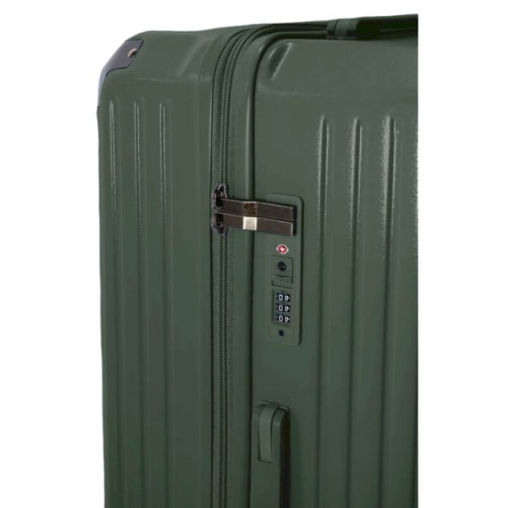 BENZI Mala de Viagem / Trolley Médio 63cm 5 Rodas BZ5790 Verde | Ref. 288.BZ5790V-B