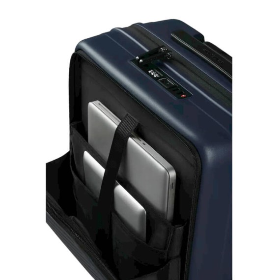 SAMSONITE Mala de Cabine / Trolley 55cm 4R Exp. Easy Access Restackd Azul | Ref. 92KO600259