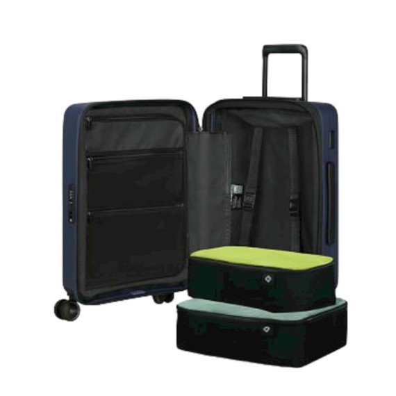 SAMSONITE Mala de Cabine / Trolley 55cm 4R Exp. Easy Access Restackd Azul | Ref. 92KO600259