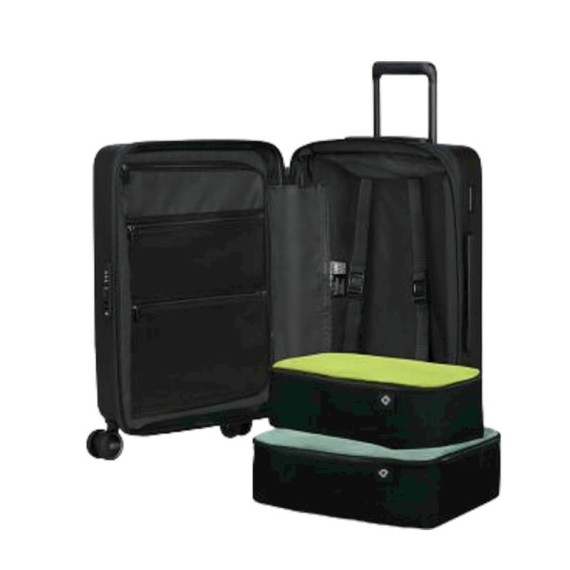 SAMSONITE Mala de Cabine / Trolley 55cm 4R Exp. Easy Access Restackd Preta | Ref. 92KO600209