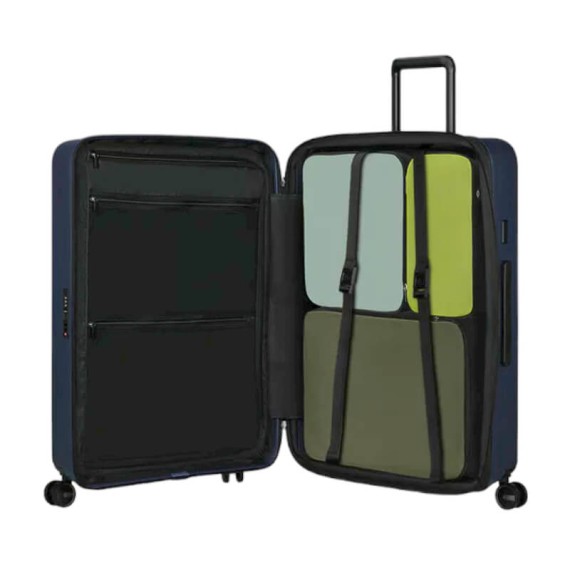 SAMSONITE Mala de Viagem / Trolley Grande 75cm 4R Exp. Restackd Azul | Ref. 92KO600459