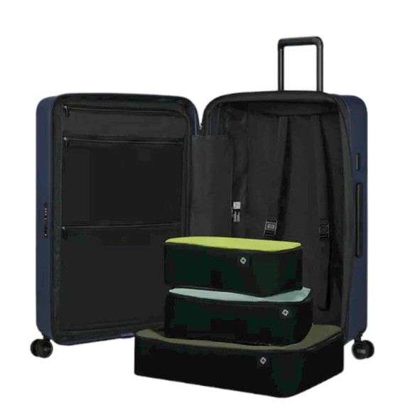 SAMSONITE Mala de Viagem / Trolley Grande 75cm 4R Exp. Restackd Azul | Ref. 92KO600459