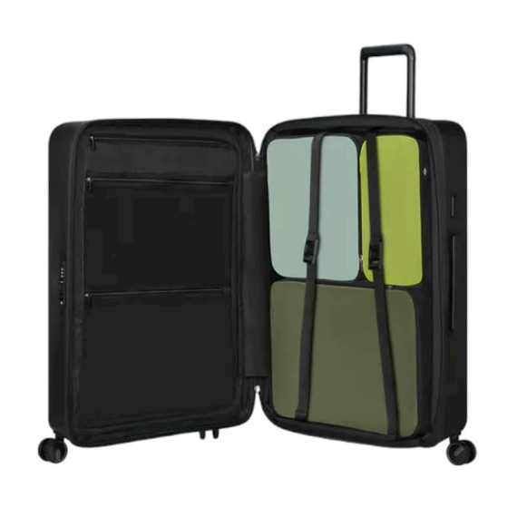 SAMSONITE Mala de Viagem / Trolley Grande 75cm 4R Exp. Restackd Preta | Ref. 92KO600409