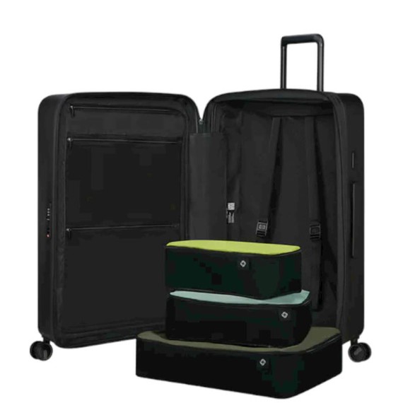SAMSONITE Mala de Viagem / Trolley Grande 75cm 4R Exp. Restackd Preta | Ref. 92KO600409
