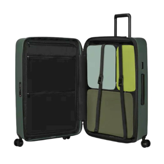 SAMSONITE Mala de Viagem / Trolley Grande 75cm 4R Exp. Restackd Verde | Ref. 92KO600404