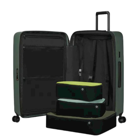 SAMSONITE Mala de Viagem / Trolley Grande 75cm 4R Exp. Restackd Verde | Ref. 92KO600404