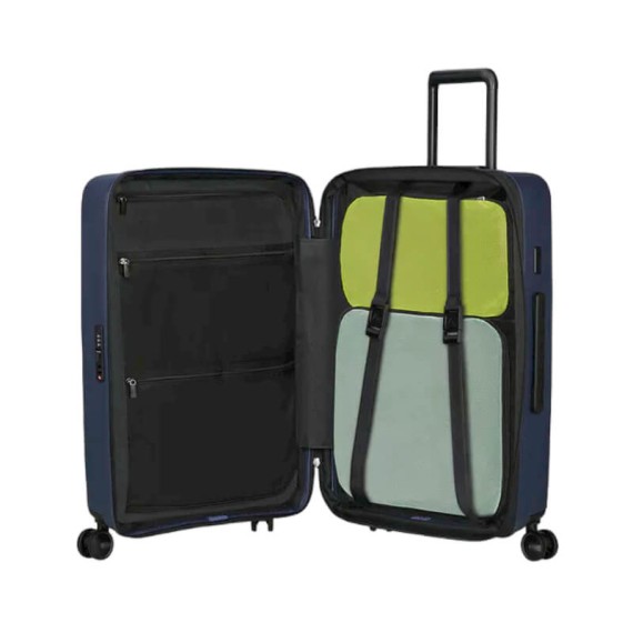SAMSONITE Mala de Viagem / Trolley Médio 68cm 4R Exp. Restackd Azul | Ref. 92KO600359