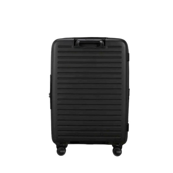 SAMSONITE Mala de Viagem / Trolley Médio 68cm 4R Exp. Restackd Preta | Ref. 92KO600309