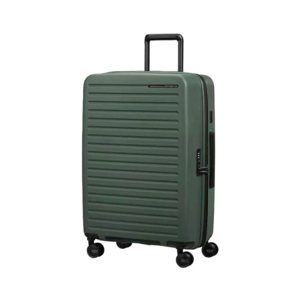 SAMSONITE Mala de Viagem / Trolley Médio 68cm 4R Exp. Restackd Verde | Ref. 92KO600304