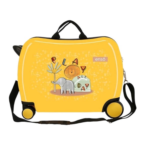 Mala de Viagem Infantil 4 Rodas Enso Play All Day Amarela | Ref. 186.9679821