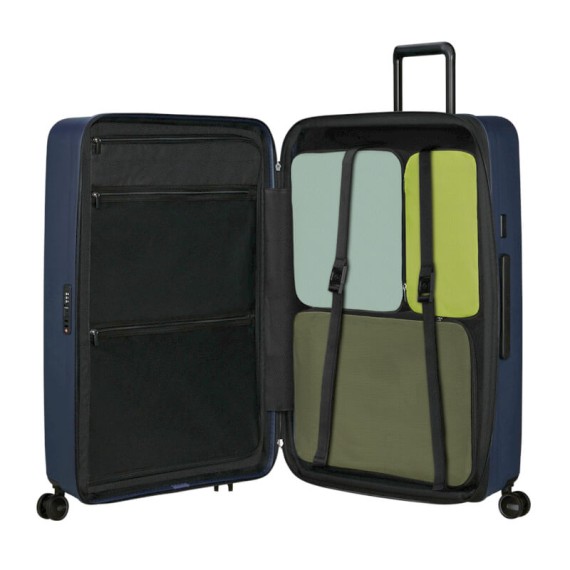 SAMSONITE Mala de Viagem / Trolley Gigante 81cm 4R Exp. Restackd Azul | Ref. 92KO600559 SAMSONITE Mala de Viagem / Trolley Gigante 81cm 4R Exp. Restackd Azul | Ref. 92KO600559