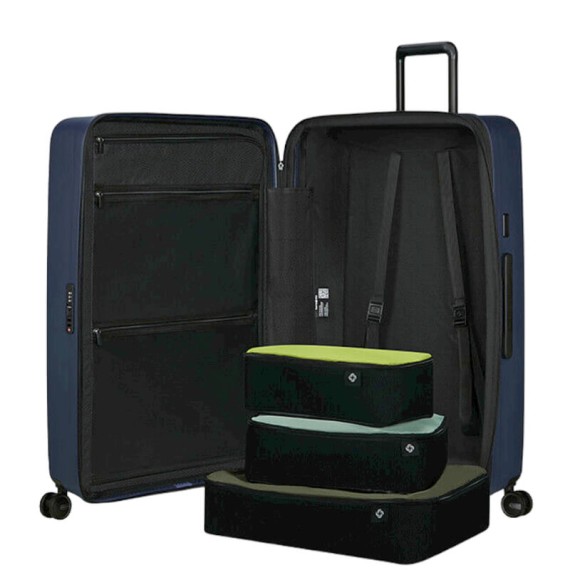 SAMSONITE Mala de Viagem / Trolley Gigante 81cm 4R Exp. Restackd Azul | Ref. 92KO600559 SAMSONITE Mala de Viagem / Trolley Gigante 81cm 4R Exp. Restackd Azul | Ref. 92KO600559