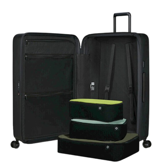 SAMSONITE Mala de Viagem / Trolley Gigante 81cm 4R Exp. Restackd Preta | Ref. 92KO600509