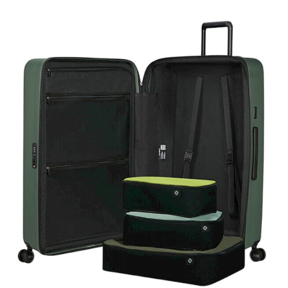 SAMSONITE Mala de Viagem / Trolley Gigante 81cm 4R Exp. Restackd Verde | Ref. 92KO600504