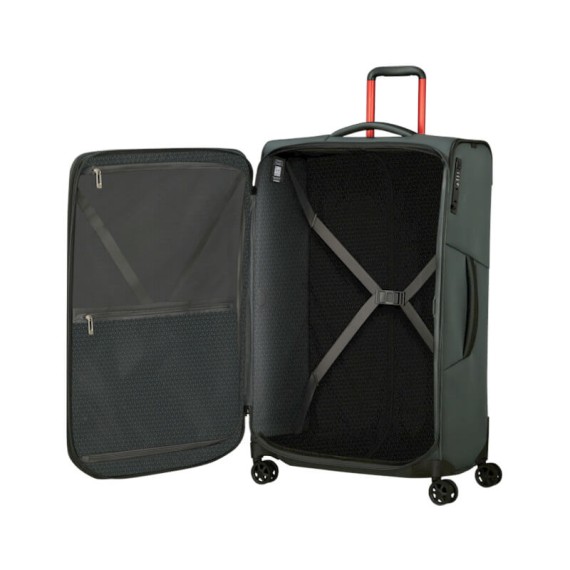 SAMSONITE Mala de Viagem / Trolley Grande 79cm 4R Exp. Respark Preto Sport | Ref. 92KJ300719