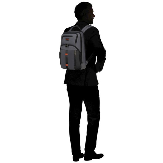 SAMSONITE Mochila para Portátil 14.1” Urban-Eye Cinza/Conhaque | Ref. 92KO100608
