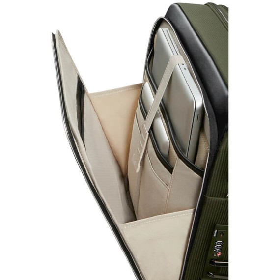 SAMSONITE Mala de Cabine / Trolley 55cm 4R Exp. Splendix Verde/Preta | Ref. 92KO000414