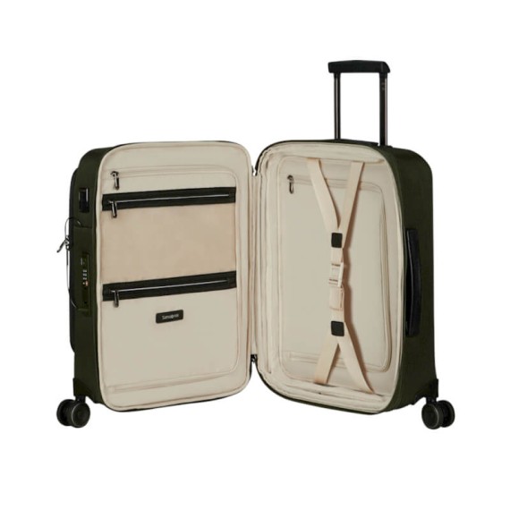 SAMSONITE Mala de Cabine / Trolley 55cm 4R Exp. Splendix Verde/Preta | Ref. 92KO000414