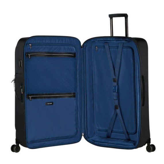 SAMSONITE Mala de Viagem / Trolley Grande 79cm 4R Exp. Splendix Preta | Ref. 92KO000609