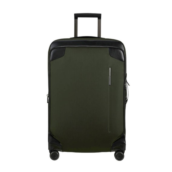 SAMSONITE Mala de Viagem / Trolley Média 67cm 4R Exp. Splendix Verde/Preta | Ref. 92KO000514