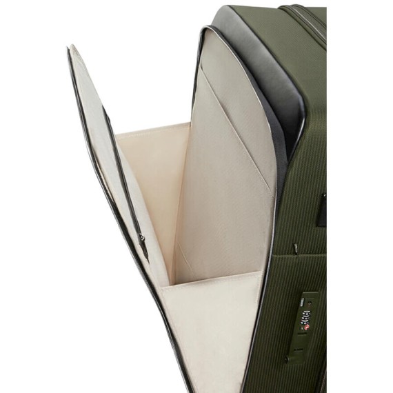 SAMSONITE Mala de Viagem / Trolley Média 67cm 4R Exp. Splendix Verde/Preta | Ref. 92KO000514