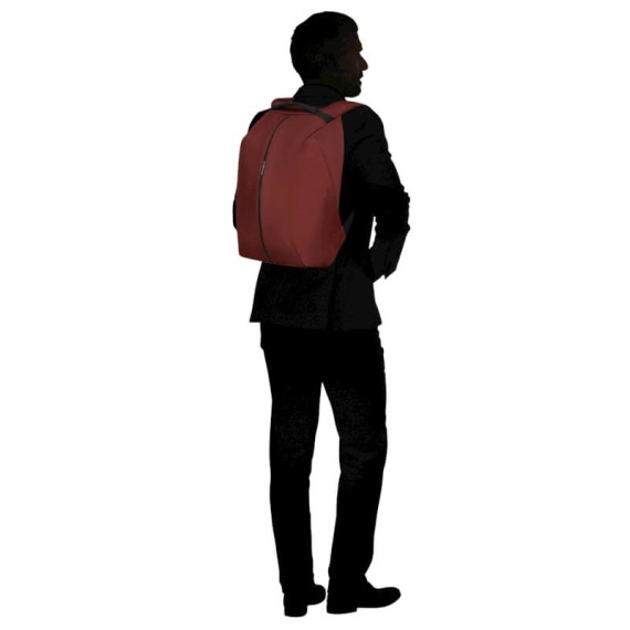 SAMSONITE Mochila Anti-Roubo para Portátil 15.6 Securipak 2.0 Vermelho Terracota | Ref. 92KO800210