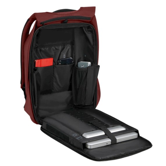 SAMSONITE Mochila Anti-Roubo para Portátil 15.6 Securipak 2.0 Vermelho Terracota | Ref. 92KO800210