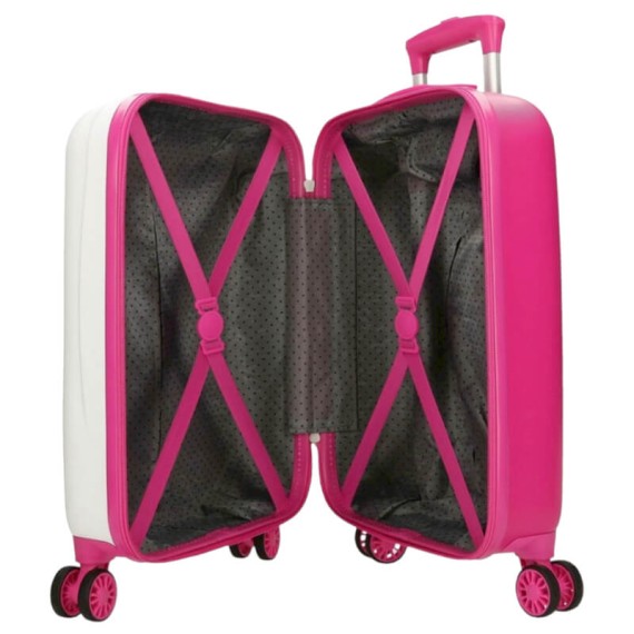 Mala de Cabine / Trolley 50cm 4 Rodas MINNIE & MARGARIDA Paris Branca | Ref. 186.4751342