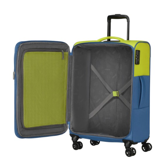 AMERICAN TOURISTER Mala de Viagem Média 67cm 4R Daring Dash Lima/Coronet | Ref. 92MF700274