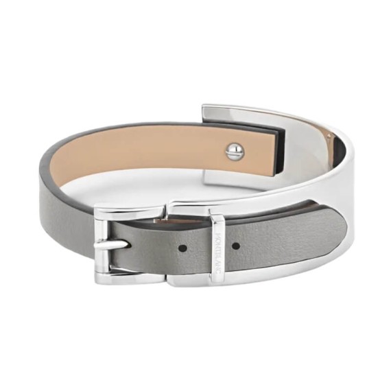 Bracelete de Pele Ajustável MONTBLANC Wrap Me Cinzenta | Ref. 238.131008