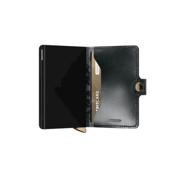 Carteira SECRID Miniwallet Stitch Floral Black | Ref. 297.MST-FB