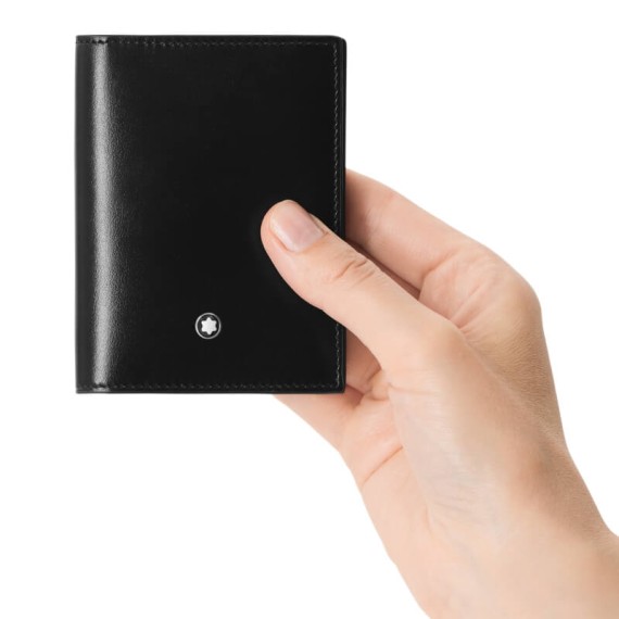 Porta-Cartões Vertical 4CC MONTBLANC Meisterstück Preto | Ref. 238.198321