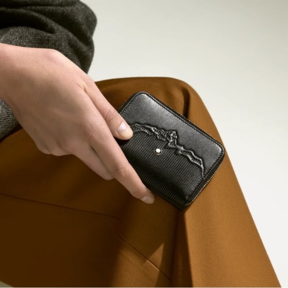 Porta-Moedas com Fecho MONTBLANC Meisterstück Print Preto | Ref. 238.198301