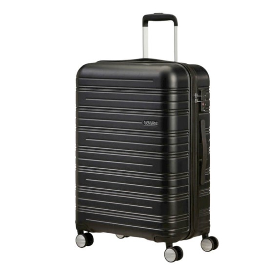 AMERICAN TOURISTER Mala de Viagem Média 67cm 4R High Turn Preto Matte | Ref. 92MB890219