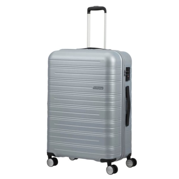 AMERICAN TOURISTER Mala de Viagem Grande 77cm 4R High Turn Prateada | Ref. 92MB890325