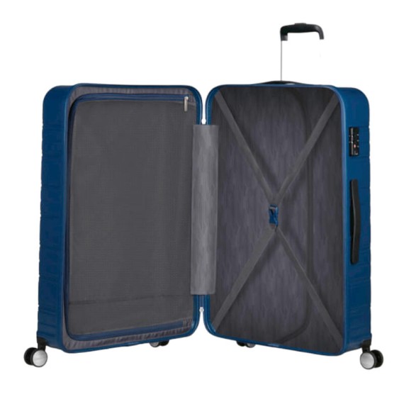AMERICAN TOURISTER Mala de Viagem Grande 77cm 4R High Turn Azul Marinho | Ref. 92MB890341