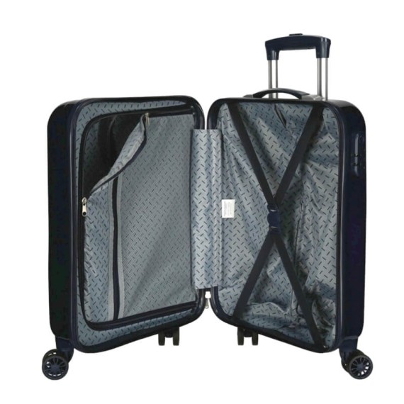 Mala de Cabine / Trolley 55cm 4 Rodas STITCH Face Down Azul Escuro | Ref. 186.2911722