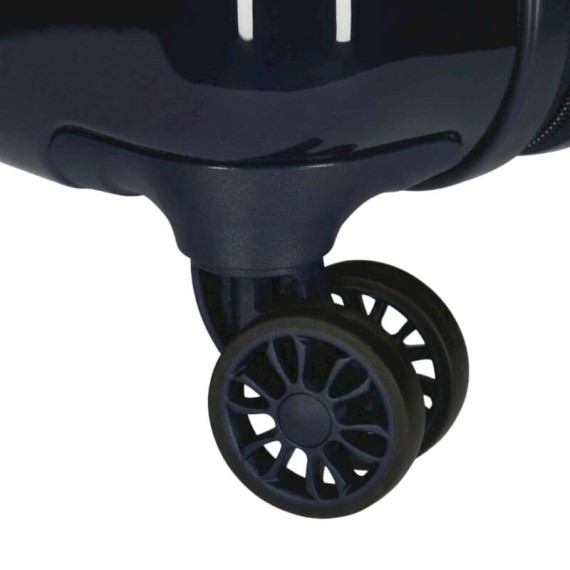 Mala de Cabine / Trolley 55cm 4 Rodas STITCH Face Down Azul Escuro | Ref. 186.2911722