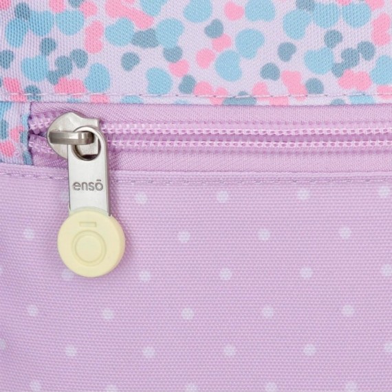 Mochila Escolar 42cm 2C ENSO Cute Girl Lilás | Ref. 186.9532621 Mochila Escolar 42cm 2C ENSO Cute Girl Lilás | Ref. 186.9532621