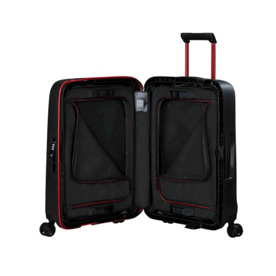 SAMSONITE Mala de Cabine / Trolley 55cm 4R Essens Preto / Vermelho | Ref. 92KM000118