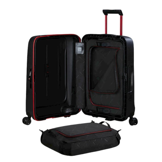 SAMSONITE Mala de Cabine / Trolley 55cm 4R Essens Preto / Vermelho | Ref. 92KM000118