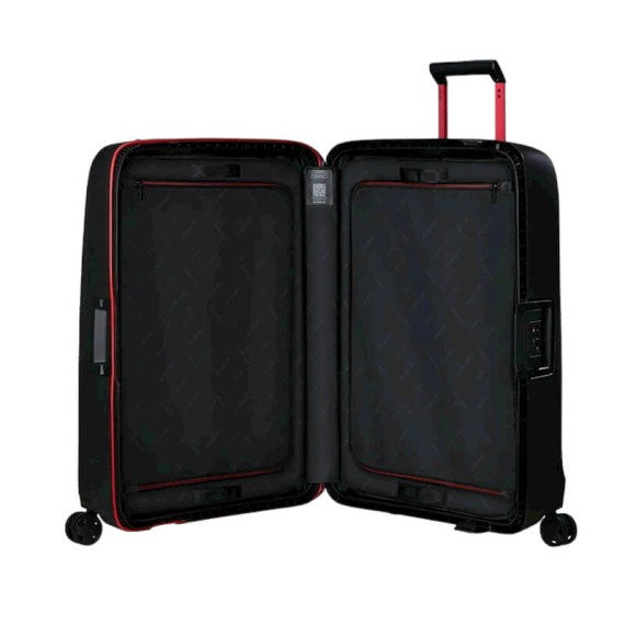 SAMSONITE Mala de Viagem / Trolley Grande 75cm 4R Essens Preto / Vermelho | Ref. 92KM000318 SAMSONITE Mala de Viagem / Trolley Grande 75cm 4R Essens Preto / Vermelho | Ref. 92KM000318