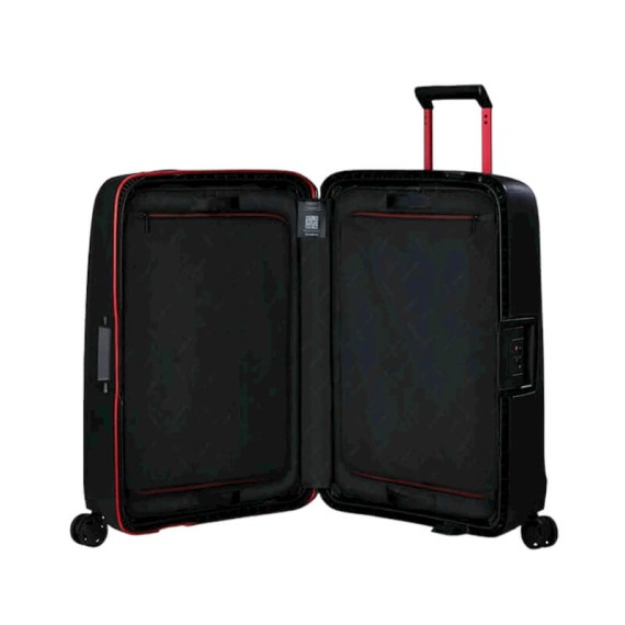 SAMSONITE Mala de Viagem / Trolley Média 69cm 4R Essens Preto / Vermelho | Ref. 92KM000218 SAMSONITE Mala de Viagem / Trolley Média 69cm 4R Essens Preto / Vermelho | Ref. 92KM000218
