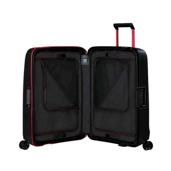 SAMSONITE Mala de Viagem / Trolley Média 69cm 4R Essens Preto / Vermelho | Ref. 92KM000218 SAMSONITE Mala de Viagem / Trolley Média 69cm 4R Essens Preto / Vermelho | Ref. 92KM000218